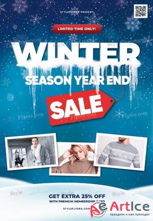 Winter Season Year End Sale V1612 2019 PSD Flyer Template