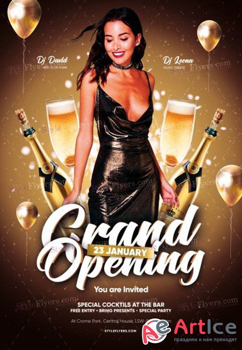 Grand Opening V2912 2019 PSD Flyer Template