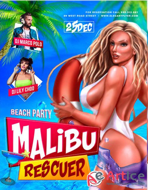 Malibu Rescuer V1201 2020 Premium PSD Flyer Template