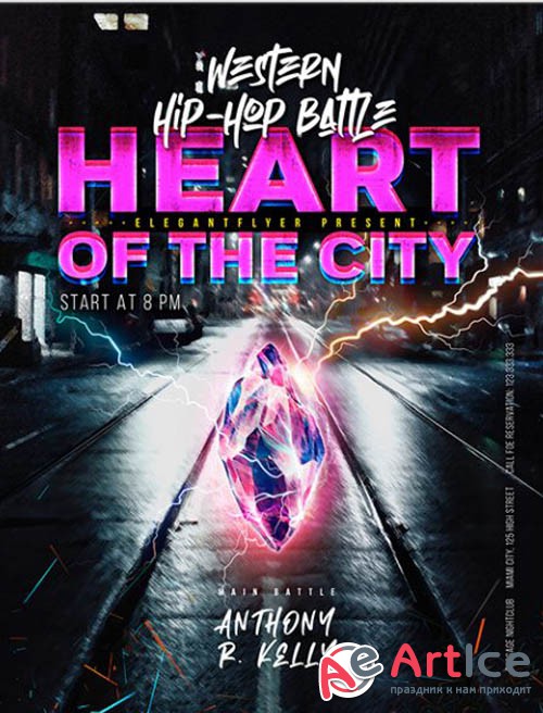 Heart of the City Battle V1201 2020 Premium PSD Flyer Template