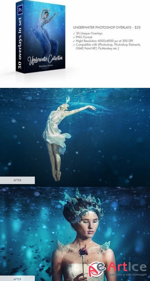 Underwater Photoshop Overlays 4736171