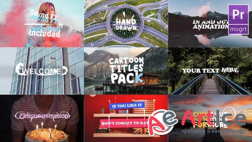 Cartoon Titles Pack 23719815 - Premiere Pro Template