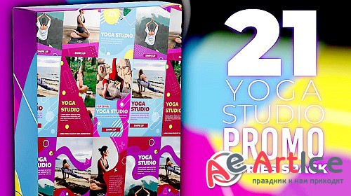 21 Yoga Stories Pack - Project for After Effects