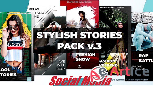 Stylish Stories Pack V.3 - Project for After Effects