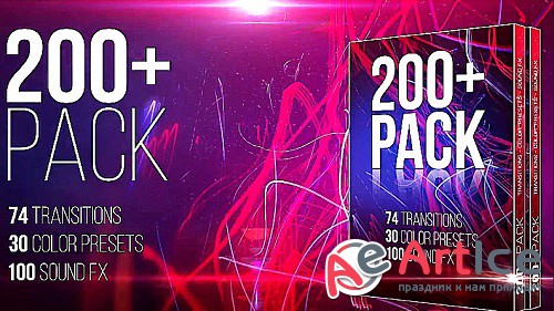 200+ Pack - Transitions - Color Presets - Sound FXs 90884 - Premiere Pro Templates