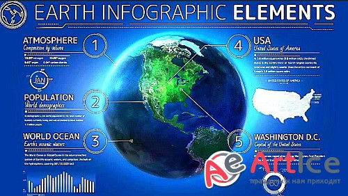 Earth Infographic Elements 890898 - Project for After Effects