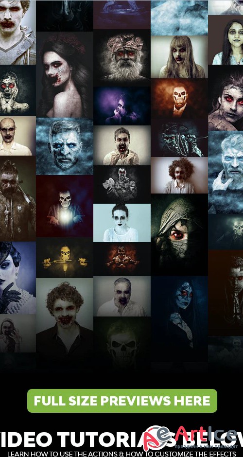 Scary 5in1 Photoshop Actions Bundle - 22720748