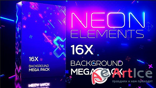 Neon Elements Background Pack 741477 - Stock Motion Graphics