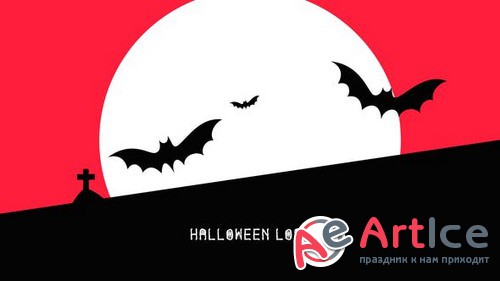 Flat Halloween Logo 24900618 - Project for After Effects (Videohive)