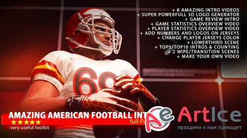 Amazing American Football Intro 19755129 - Project for After Effects (Videohive)